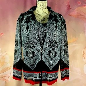 VALENTINA - *NWT* - 2-piece sleeveless top and mesh jacket